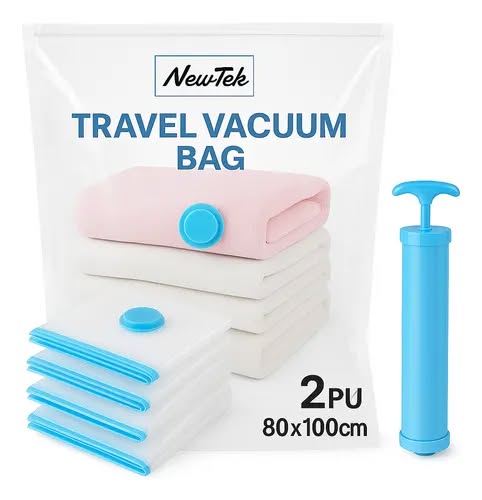Pack X 2 Bolsas al Vacío (80x100 cm) + Bomba Manual